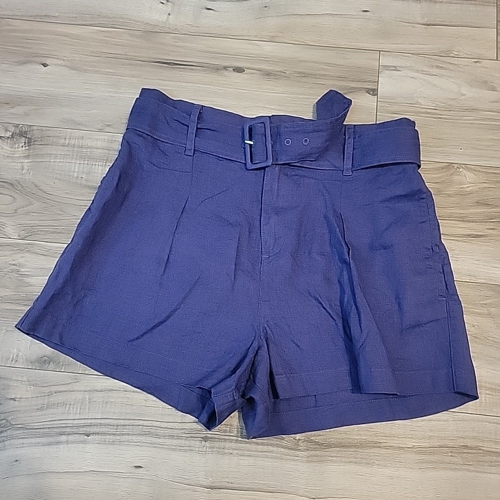 Joie Women's Linen High Rise Pleated‎ Shorts Size M NEW Summer Casual